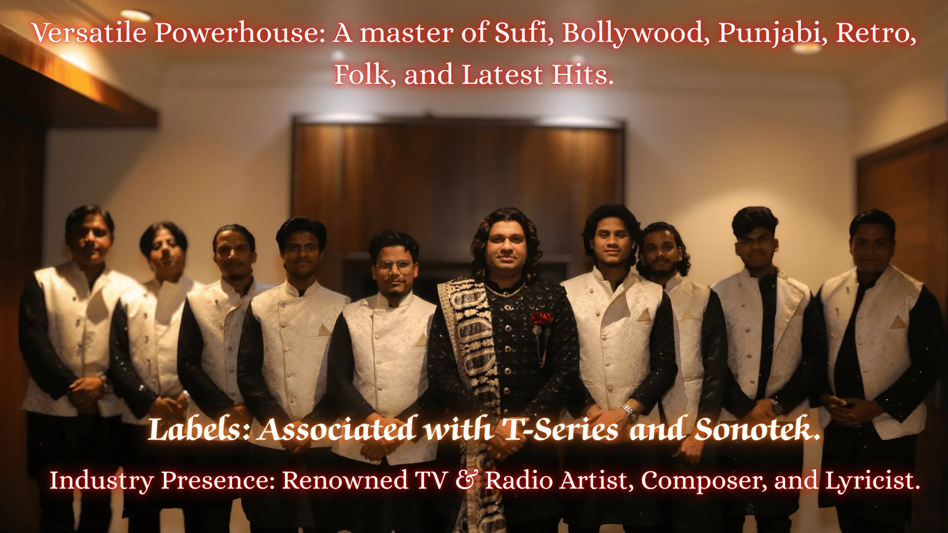 Delhi Ratan Awardee Sameer Khan Niazi performing live Sufi and Bollywood music on stage - Best Live Entertainer in India